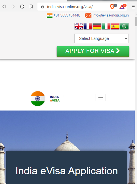 INDIAN Official Government Immigration Visa Application Online SPAIN - Official Indian Visa Immigration Head Office