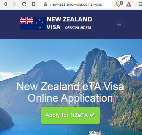 NEW ZEALAND New Zealand Government ETA Visa - NZeTA Visitor Visa Online Application - ニュージーランドビザオンライン - ニュージーランド政府公式ビザ - NZETA