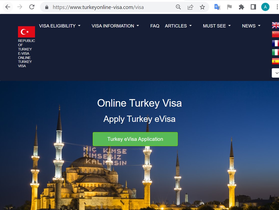 TURKEY  Official Government Immigration Visa Application Online  CZECH CITIZENS - Imigrační centrum pro žádosti o vízum do Turecka