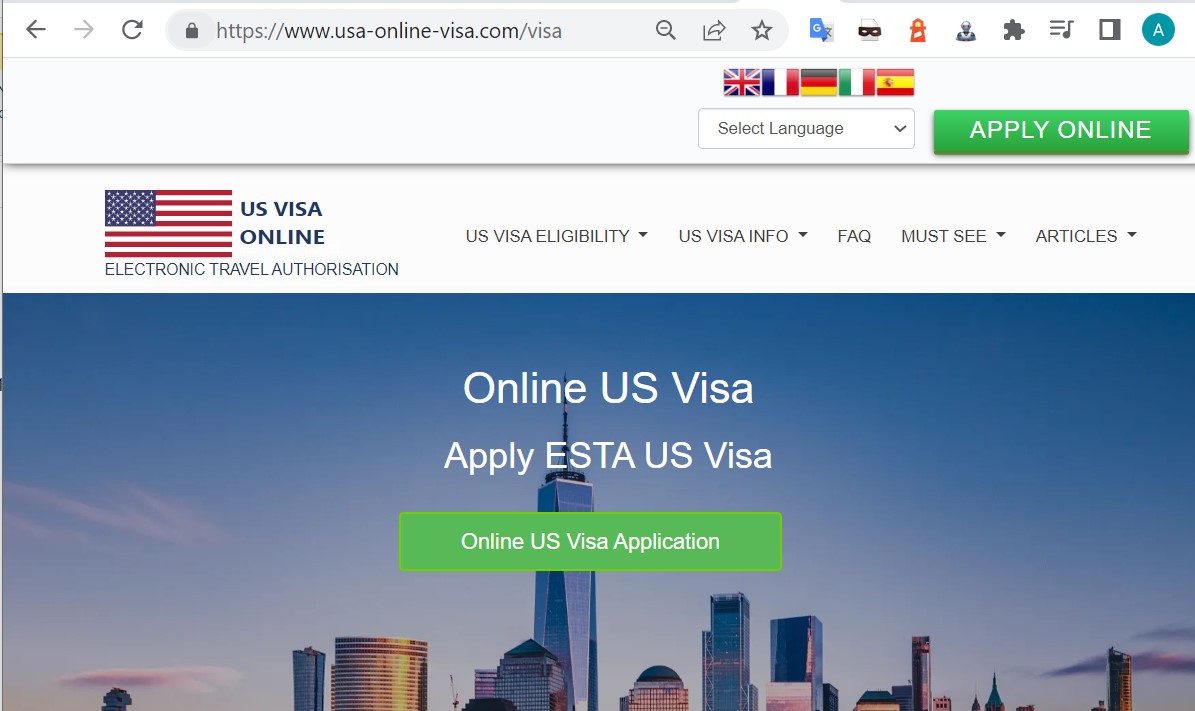 USA Official United States Government Immigration Visa Application Online FINLAND CITIZENS - Yhdysvaltain hallituksen viisumihakemus verkossa - ESTA USA